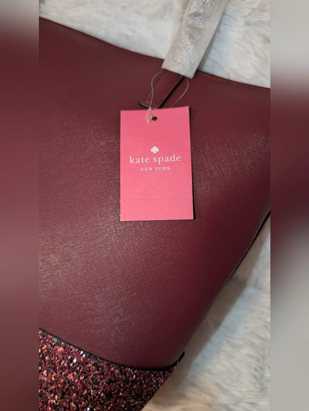 Kate Spade New York Greta Court Penny Tote Bag Cherrywood NWT